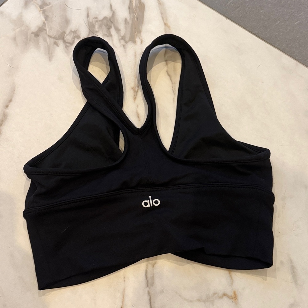 Alo black sports bra